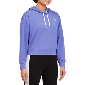 Puma Ladies’ Lightweight Modern Sport Hoodie (Hazy Blue, X-Large)